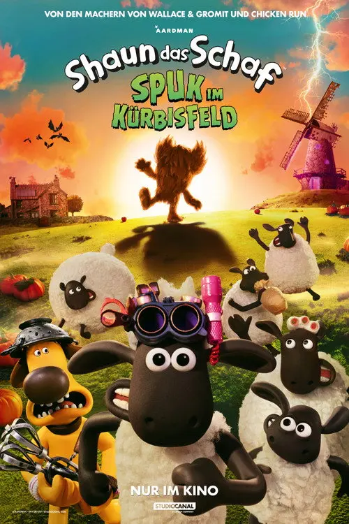 Filmplakat: Shaun das Schaf - Spuk im Kürbisfeld – Kino Cochem